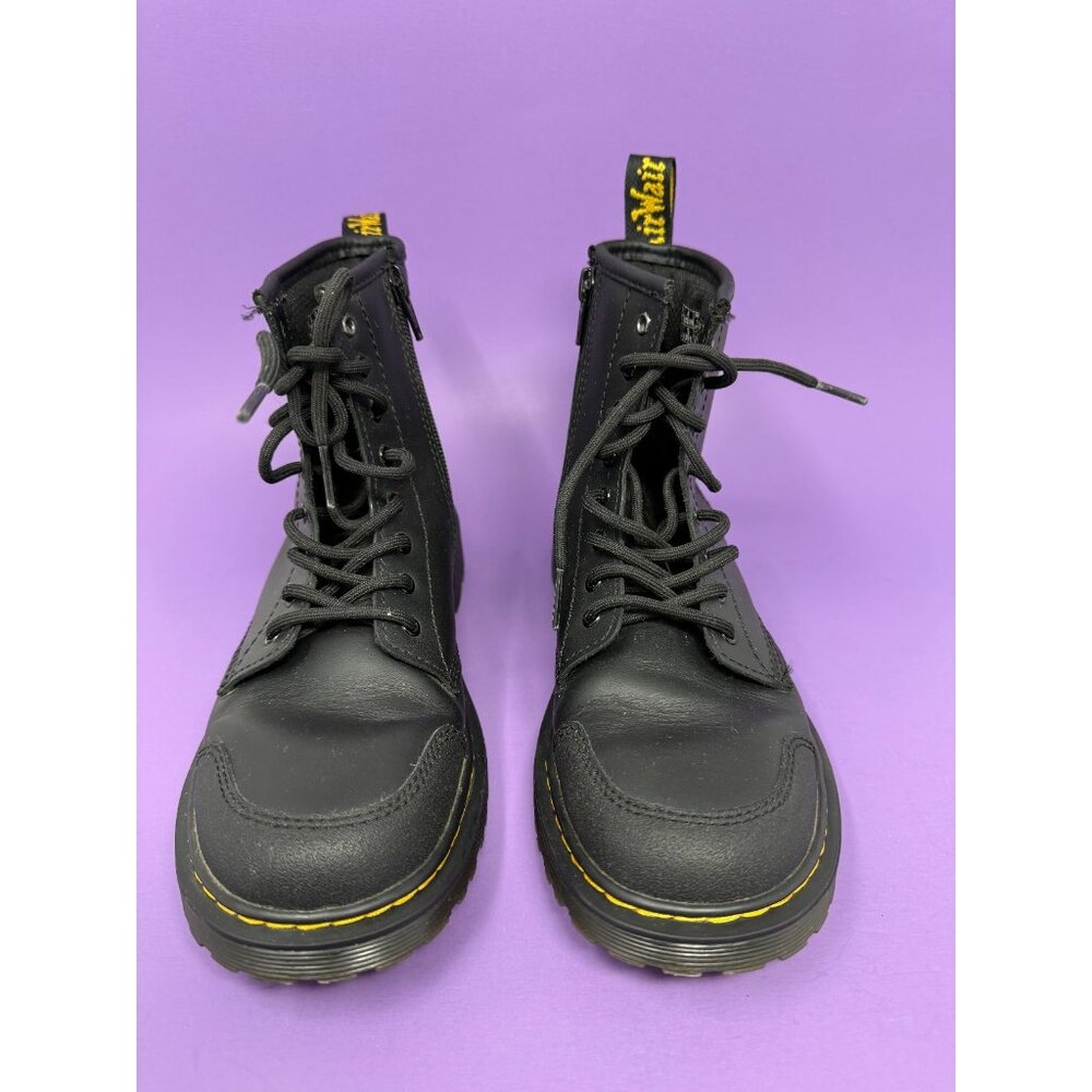 Dr. Martens Black Zavala Leather Boots Womens 5 - Picture 2 of 7